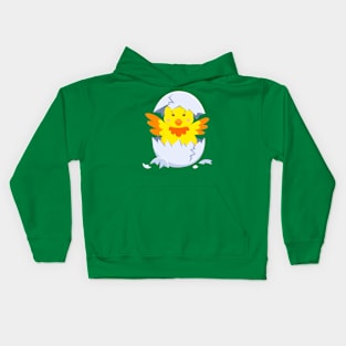 Cute Chick Hatches from Egg Kids Hoodie